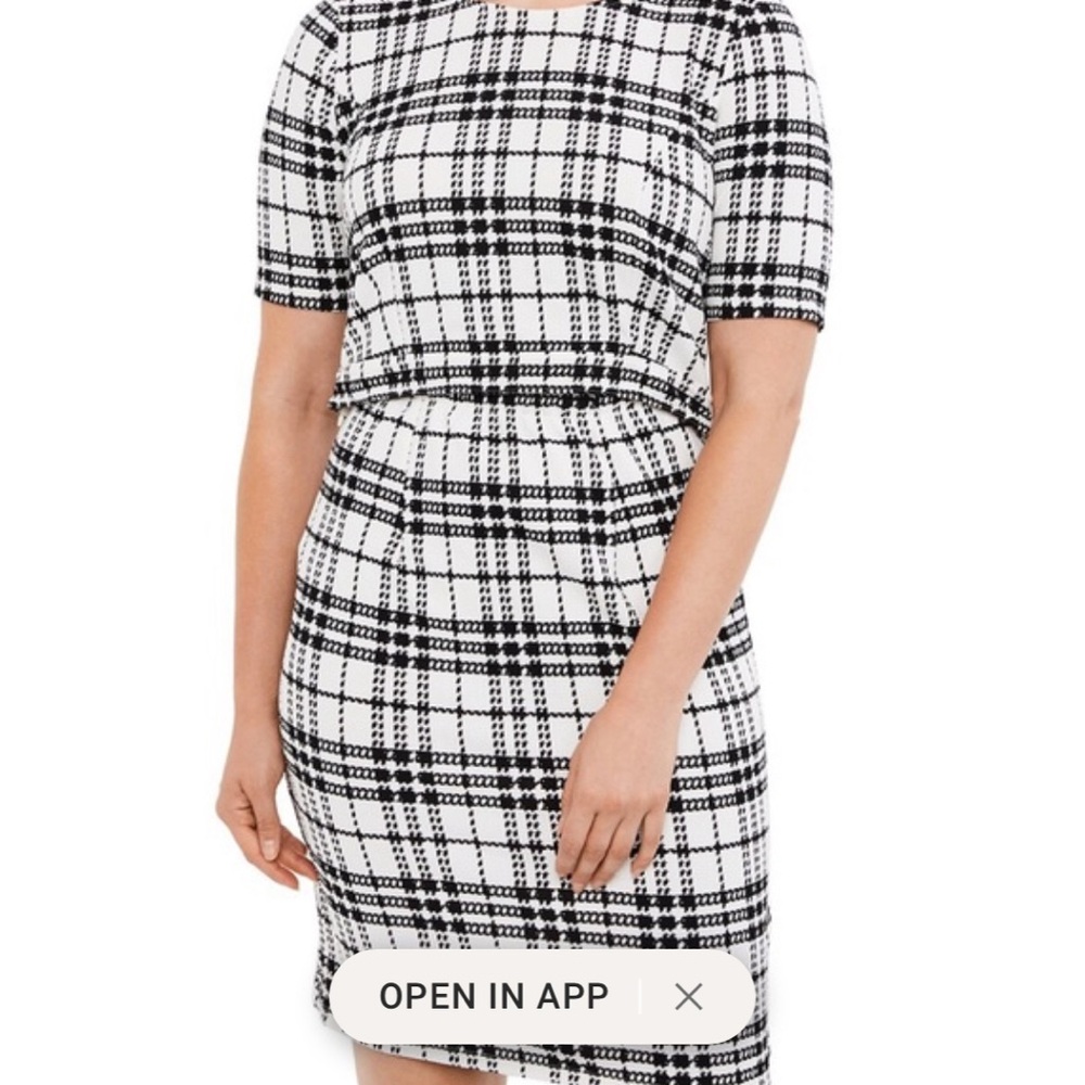 Motherhood Maternity Nursing White Dress with Black Stripes Nursing Dress